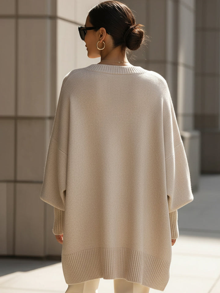 Emma – Effortless Elegance Oversized Poncho