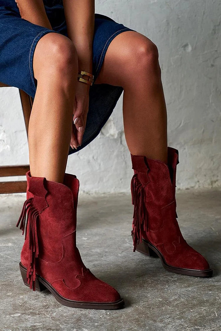 Aspen -  Western Inspired Ankle Boots