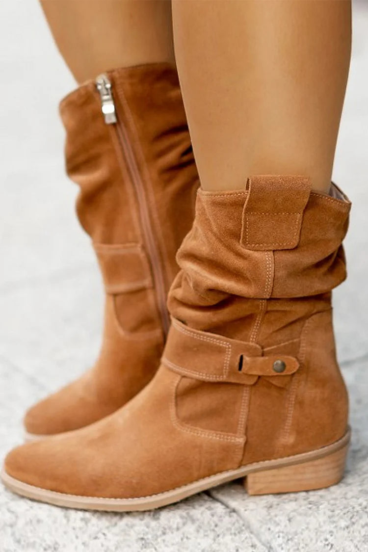 Adelyn -  Luxurious Suede Ankle Boots