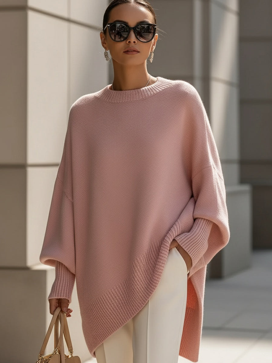 Emma – Effortless Elegance Oversized Poncho