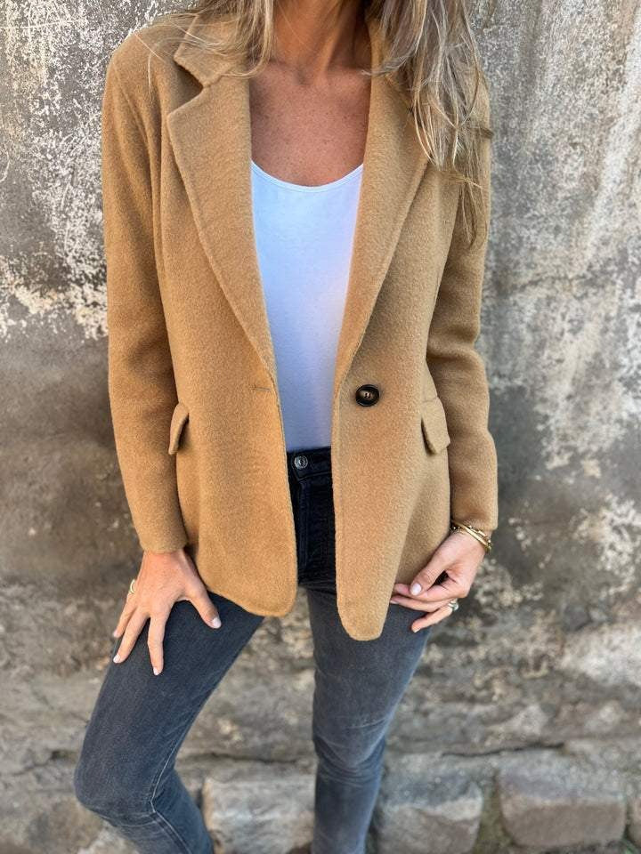 Caroline - Camel Tailored Blazer