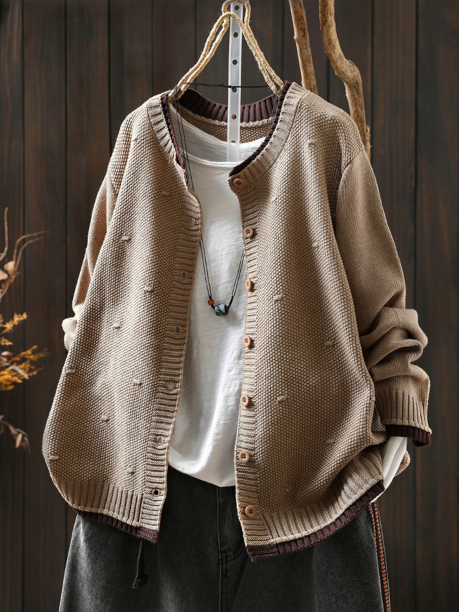 ALICE - TEXTURED CARDIGAN