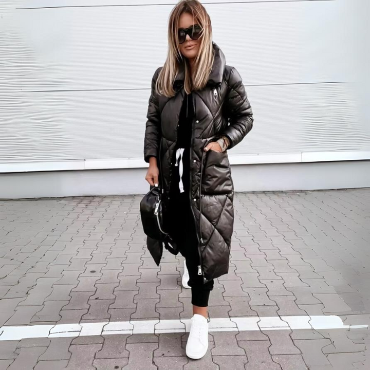 Camila -  Luxe Quilted Long Puffer