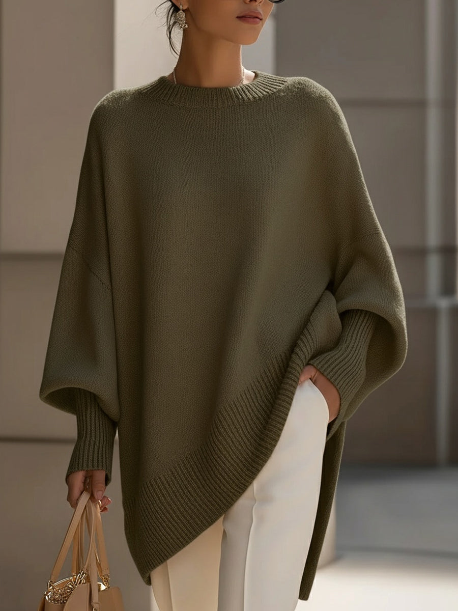 Emma – Effortless Elegance Oversized Poncho