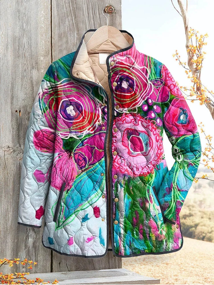 Emersyn - Floral Patterned Women's Elegant Jacket