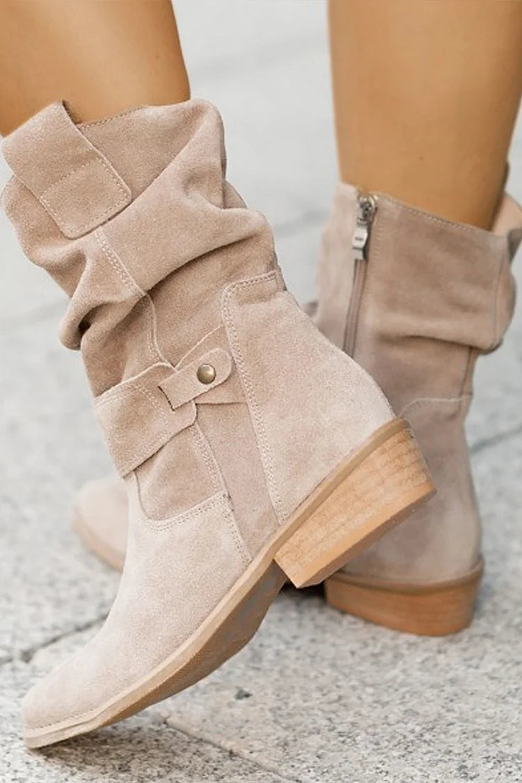 Adelyn -  Luxurious Suede Ankle Boots