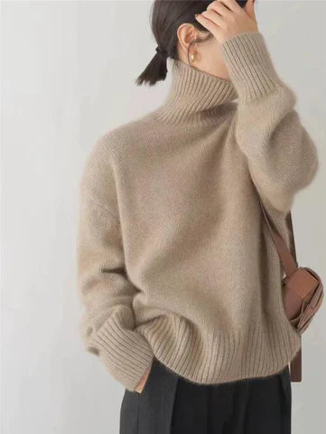 Penelope - Luxe Cashmere Turtleneck Sweater