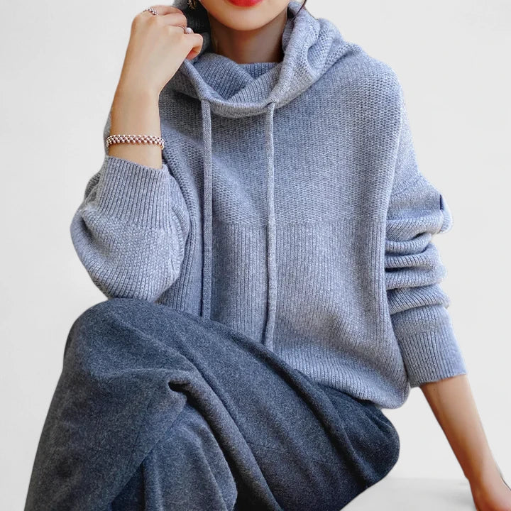 Zoey - Cozy Knit Hoodie