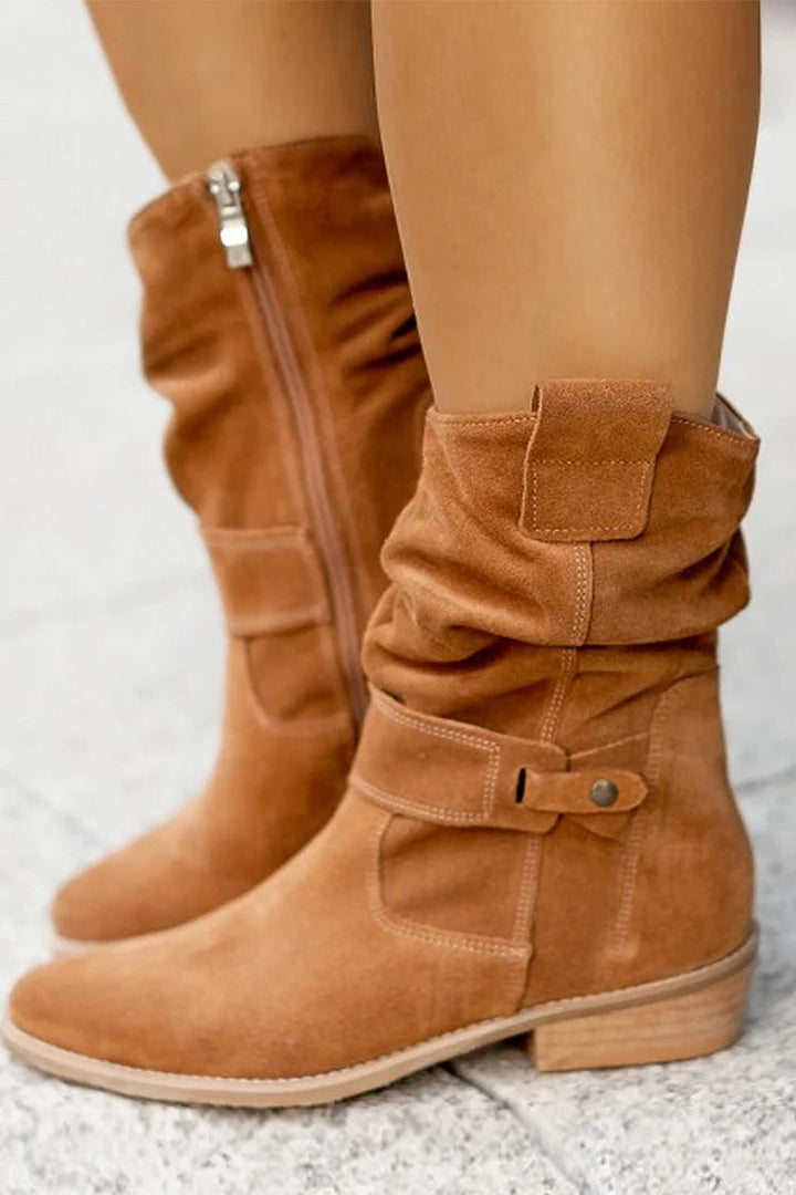 Adelyn -  Luxurious Suede Ankle Boots