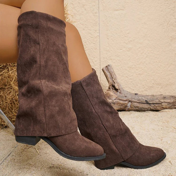 Lacey - Knee High Suede Boots