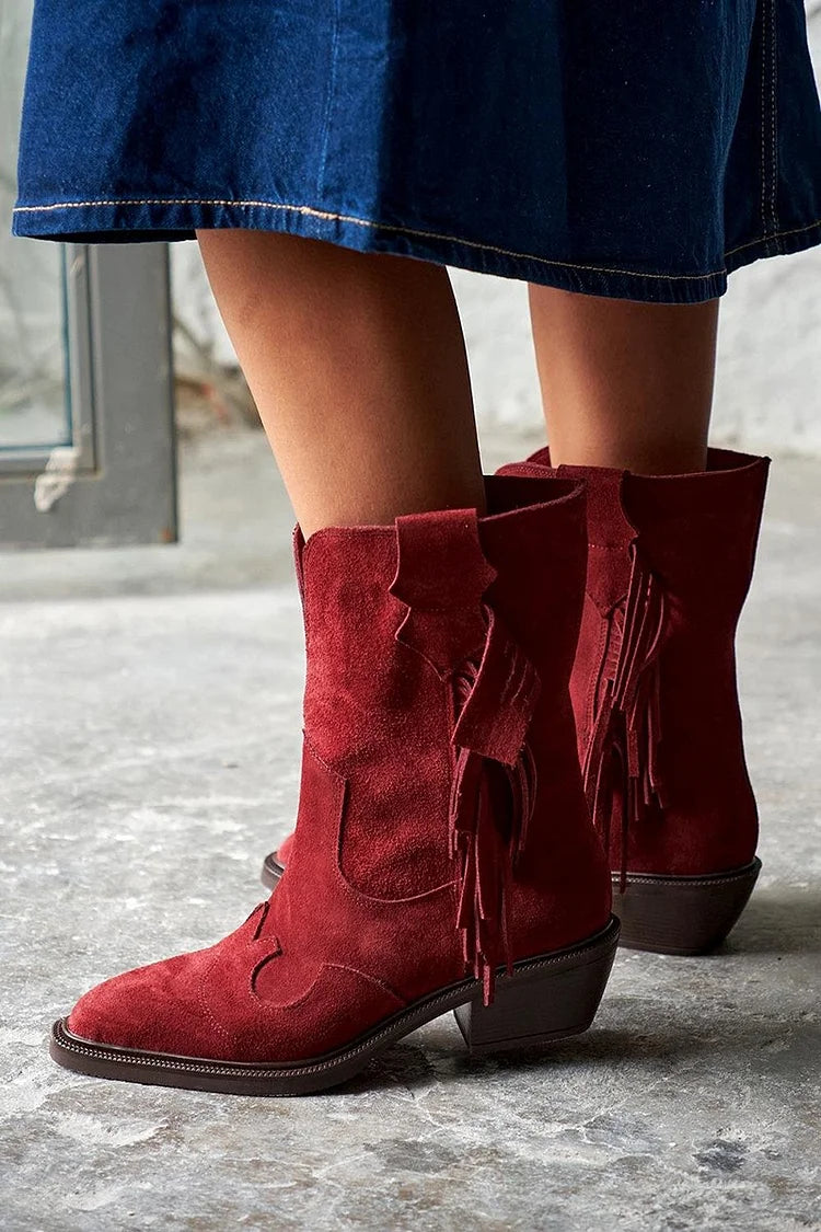 Aspen -  Western Inspired Ankle Boots