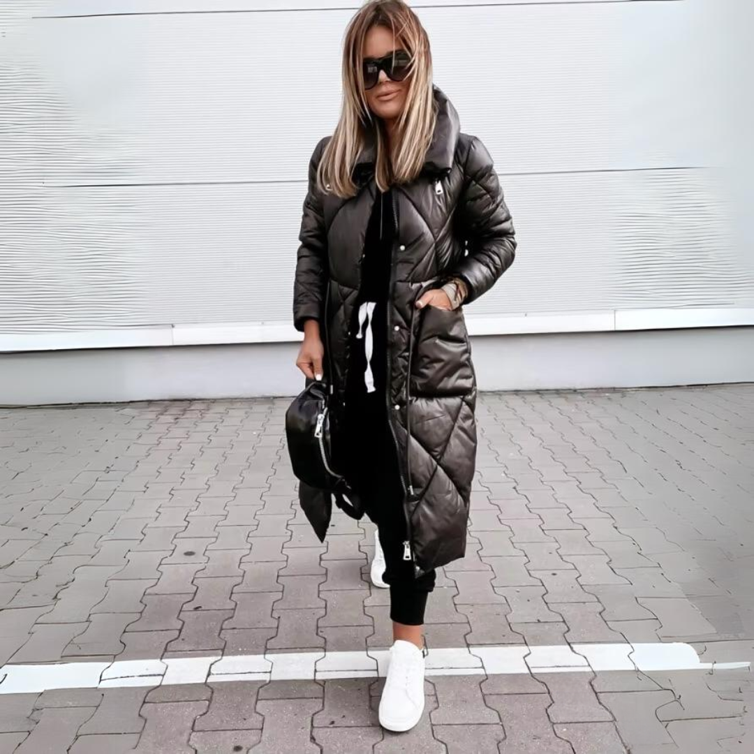 Camila -  Luxe Quilted Long Puffer