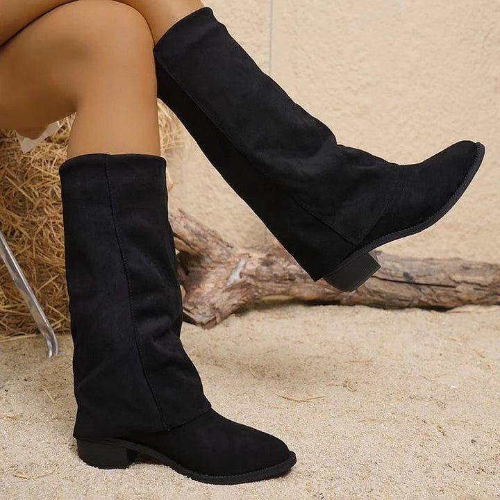 Lacey - Knee High Suede Boots