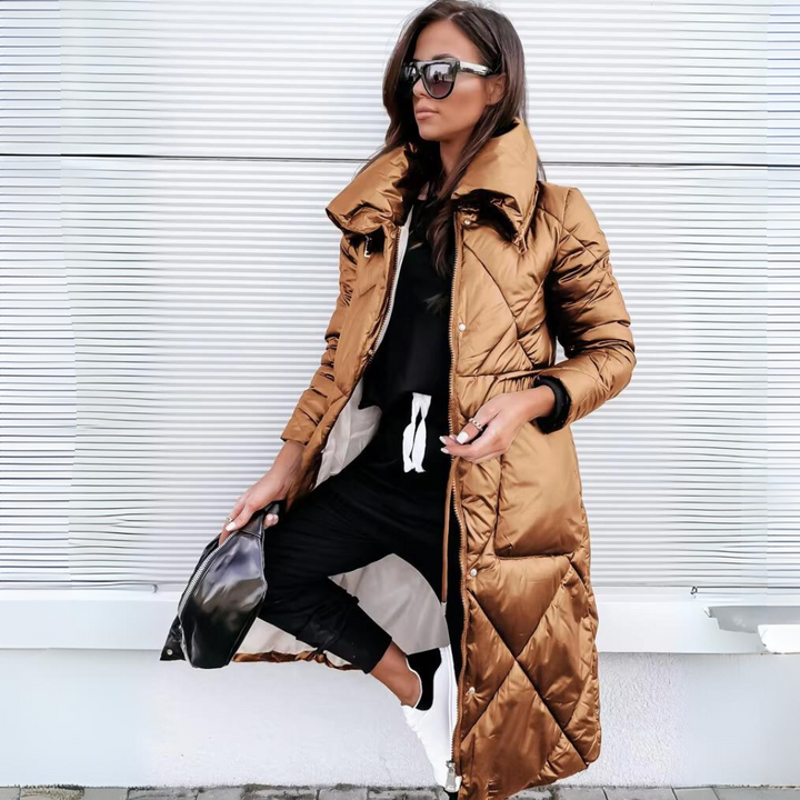 Camila -  Luxe Quilted Long Puffer