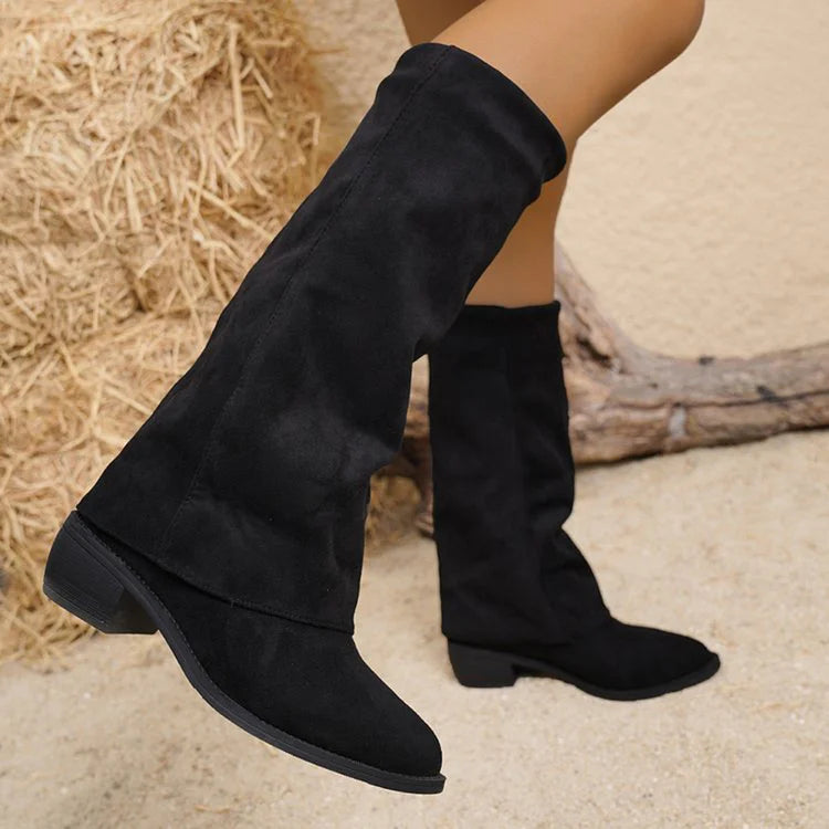 Lacey - Knee High Suede Boots
