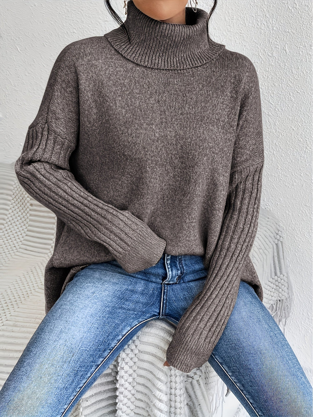 Clementine - Casual Asymmetrical Sweater