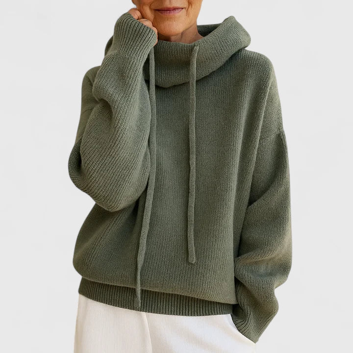 Zoey - Cozy Knit Hoodie