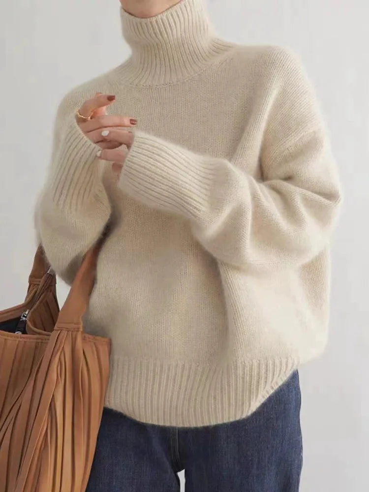 Autumn -  High Collar Sweater