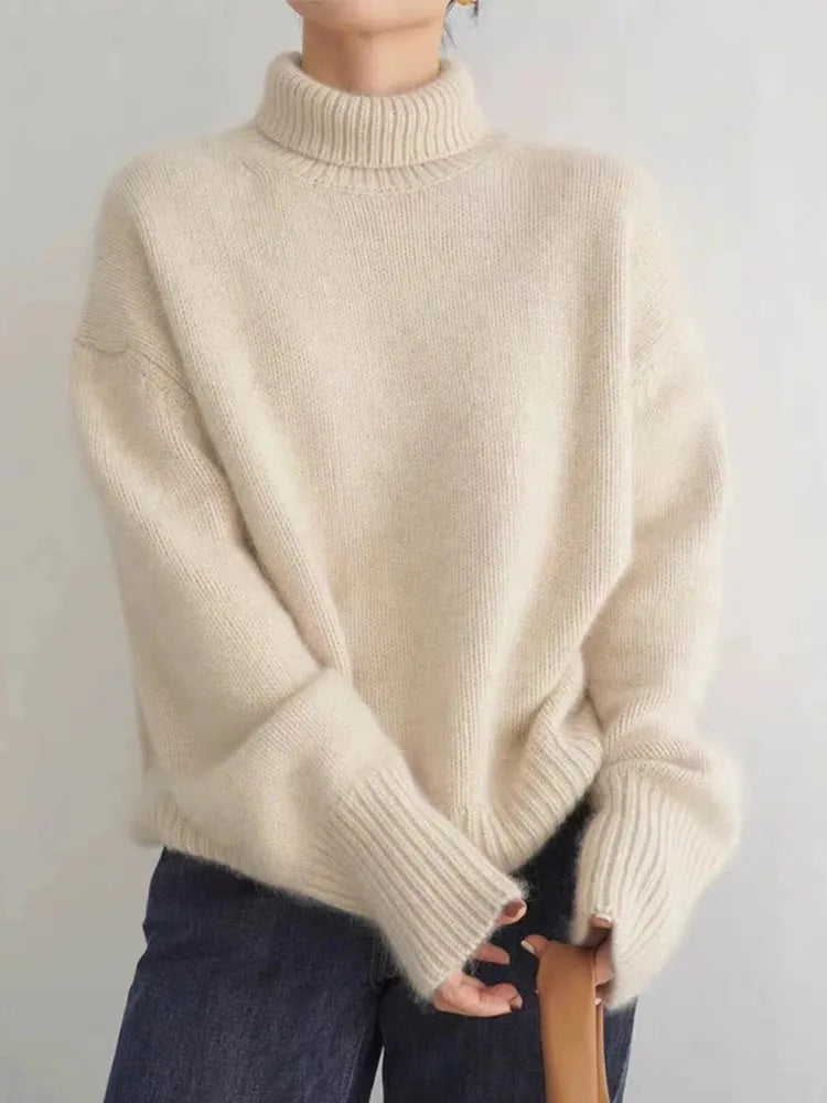 Autumn -  High Collar Sweater