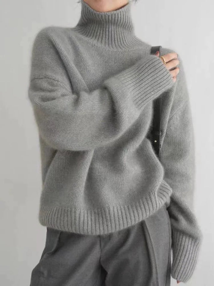 Autumn -  High Collar Sweater