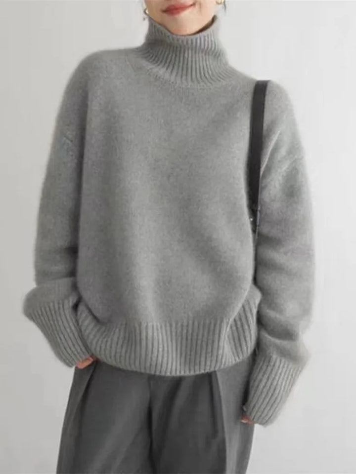 Autumn -  High Collar Sweater