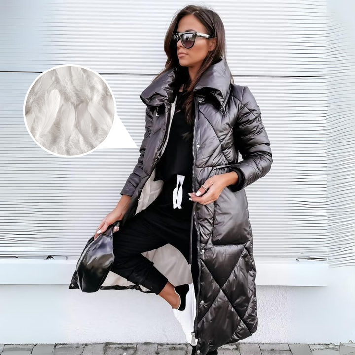 Camila -  Luxe Quilted Long Puffer