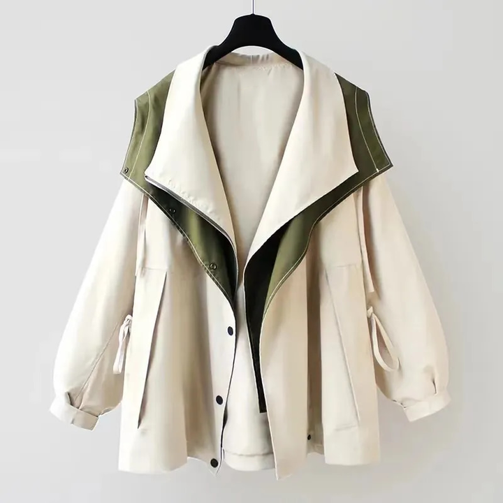 Aurora -Two-Tone Hooded Jacket