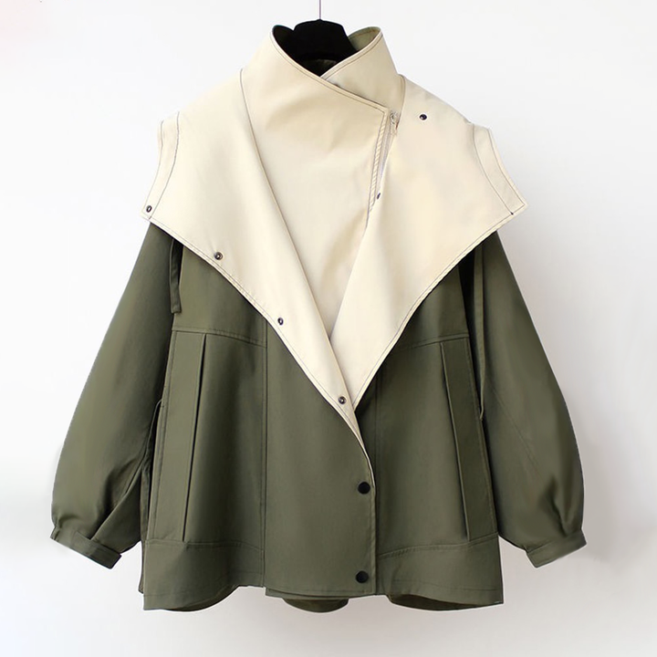 Aurora -Two-Tone Hooded Jacket
