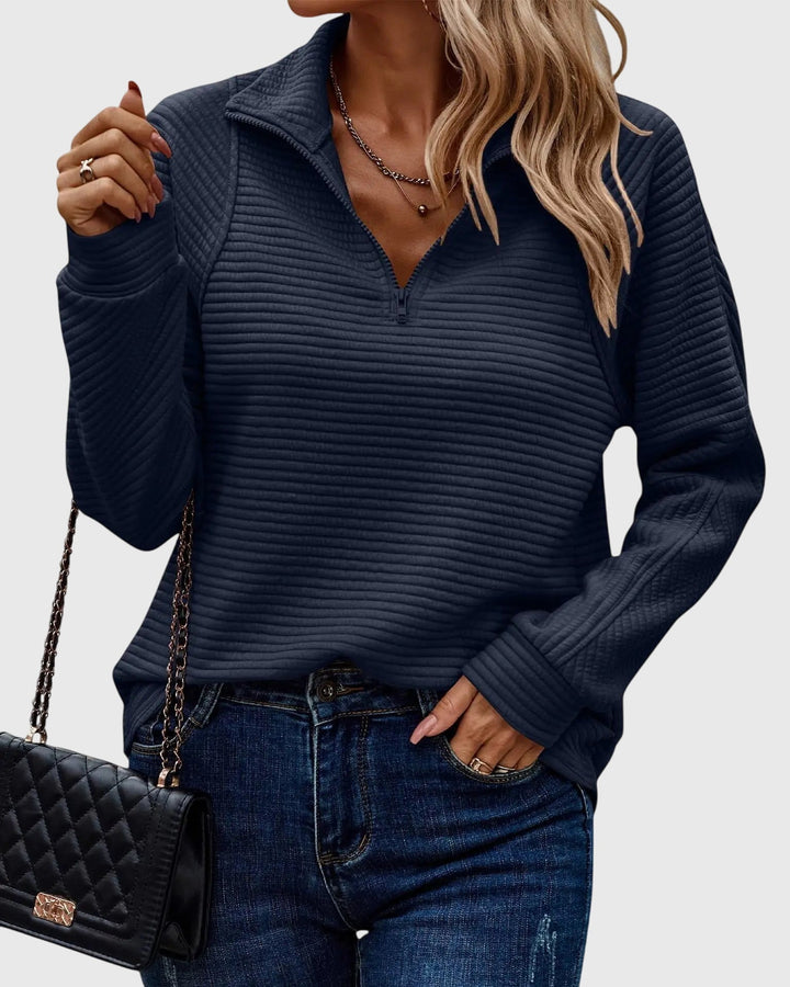 Abigail - Elegant Half-Zip Sweater