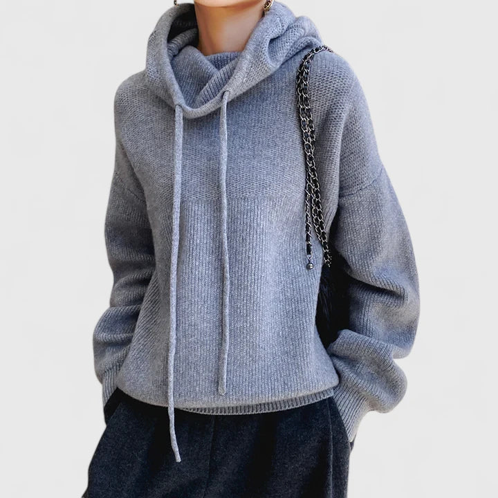 Zoey - Cozy Knit Hoodie