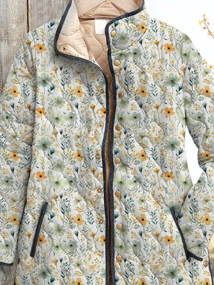 Ryleigh - Delightful Floral Printed Quilted Jacket for Women