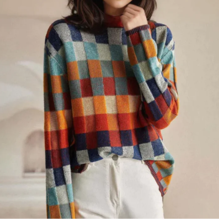 Lila - Cozy Retro Sweater